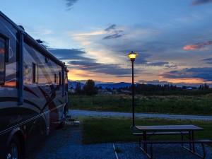 Sunset at Apple Orchards RV Park